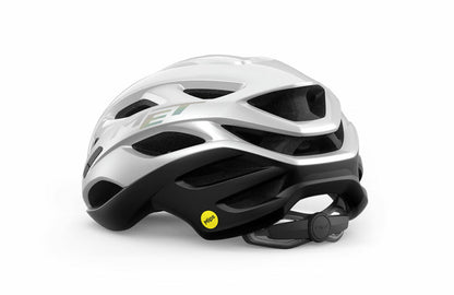 Casque Route MET ESTRO MIPS Blanc Holographique Mat/Brillant