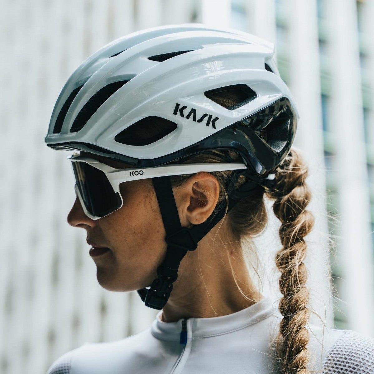 Casque Route KASK MOJITO CUBED BICOLOR Blanc/Noir