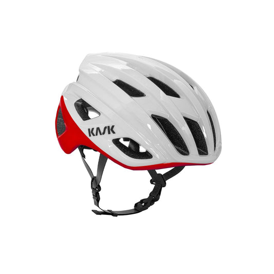 Casque Route KASK MOJITO CUBED BICOLOR Blanc/Rouge