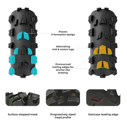 Pneu VITTORIA MOSTRO TRAIL 27.5x2.40 4C Graphene 2.0 Tubeless Ready Souple Noir