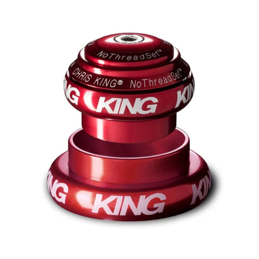 Jeu de Direction Externe CHRIS KING NOTHREADSET 1"1/8-1.5" EC34/EC44 Rouge