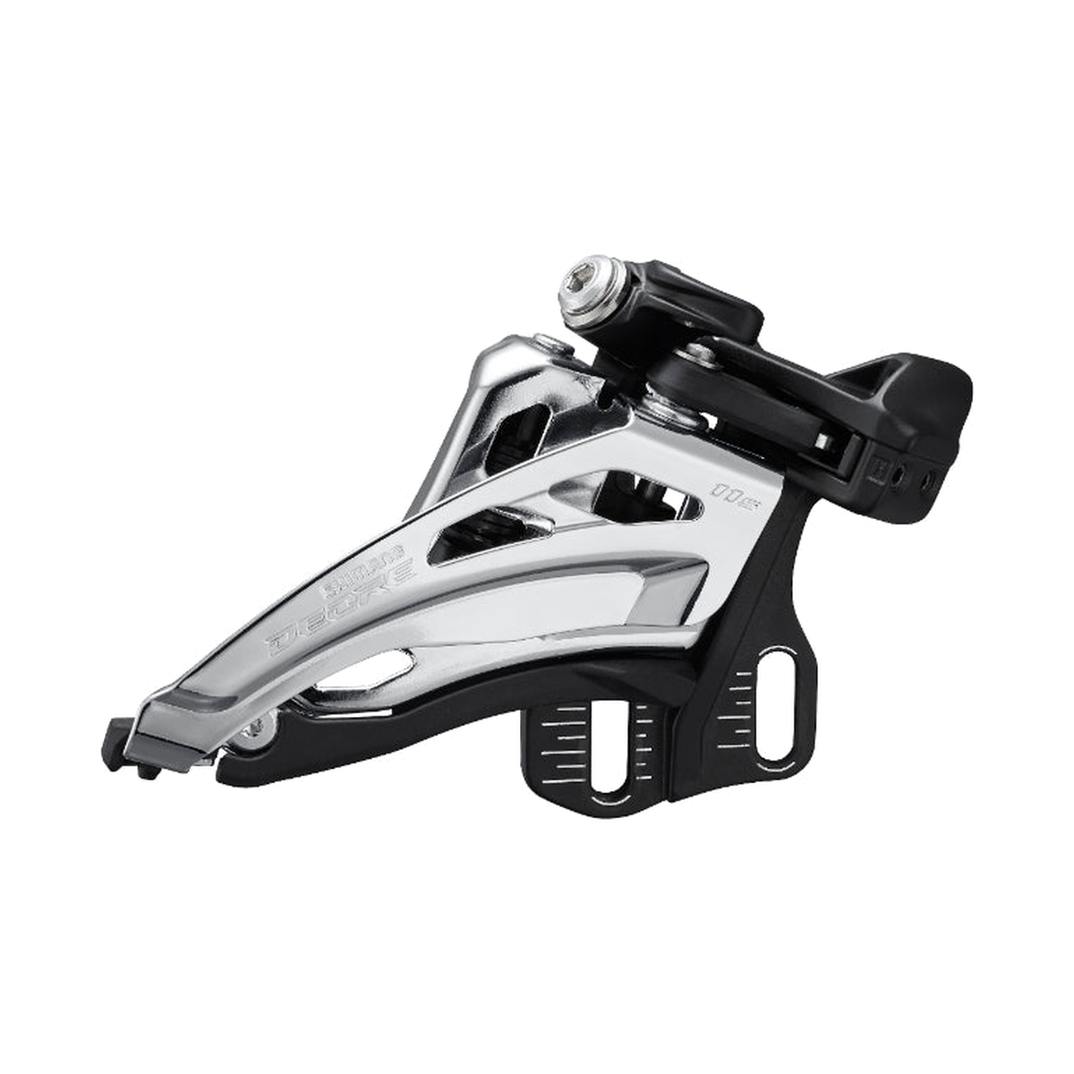 Dérailleur Avant SHIMANO DEORE FD-M5100-E 11V — vue 1 sur fond blanc