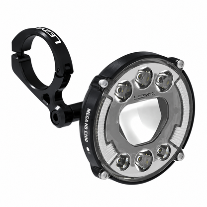 Eclairage Avant LEZYNE LED MEGA HB E2000 E-BIKE STVZO — vue produit sur fond blanc