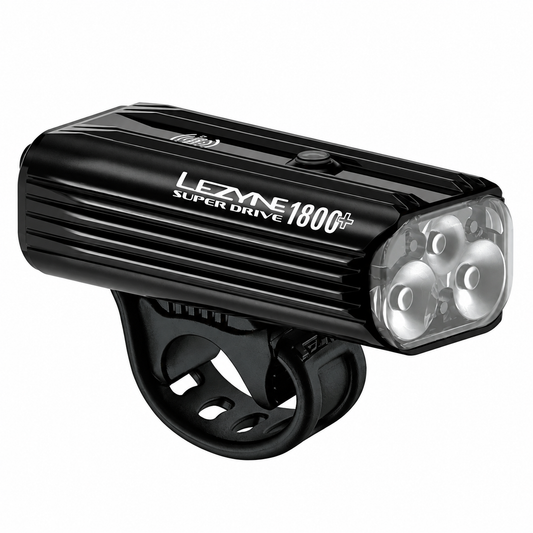 Éclairage Avant LEZYNE SUPER DRIVE 1800+ SMART Noir — vue produit sur fond blanc