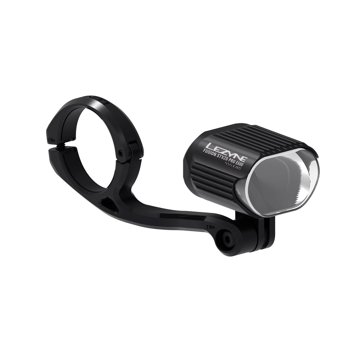 Eclairage Avant LEZYNE FUSION PRO E-BIKE STVZO E600 — lampe et fixation de guidon