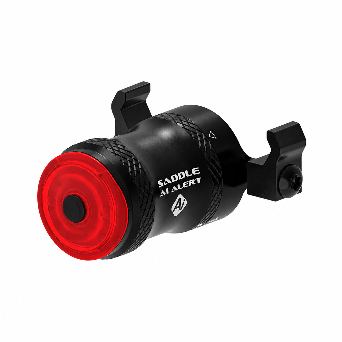 Eclairage Arrière LEZYNE SADDLE Ai ALERT 250 — vue de face et fixation de selle