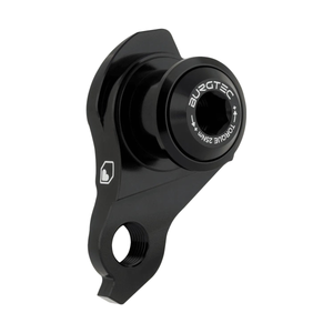 Patte de Dérailleur BURGTEC UDH Noir — vue produit sur fond blanc