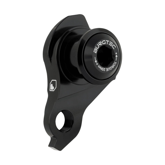 Patte de Dérailleur BURGTEC UDH Noir — vue produit sur fond blanc