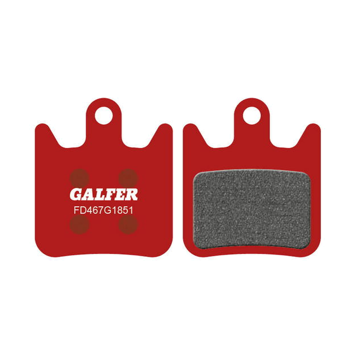 Plaquettes Semi-Métalliques GALFER ADVANCED Hope X2 — vue principale