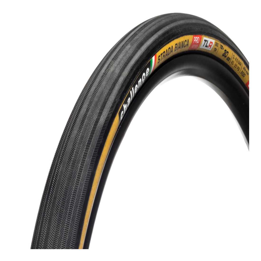 Pneu CHALLENGE OPEN STRADA BIANCA 700x30c Tubeless Ready Beige