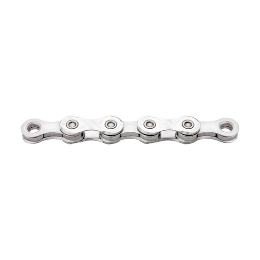 Chaîne 12V KMC X12 Argent — photo produit sur fond blanc