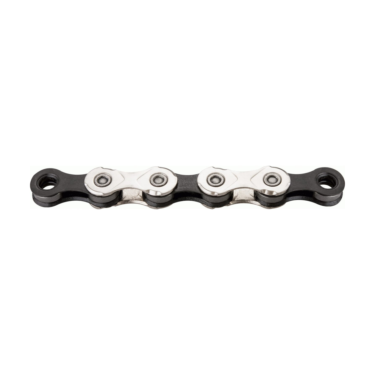 Chaîne 11V KMC X11 Argent/Noir — photo produit sur fond blanc