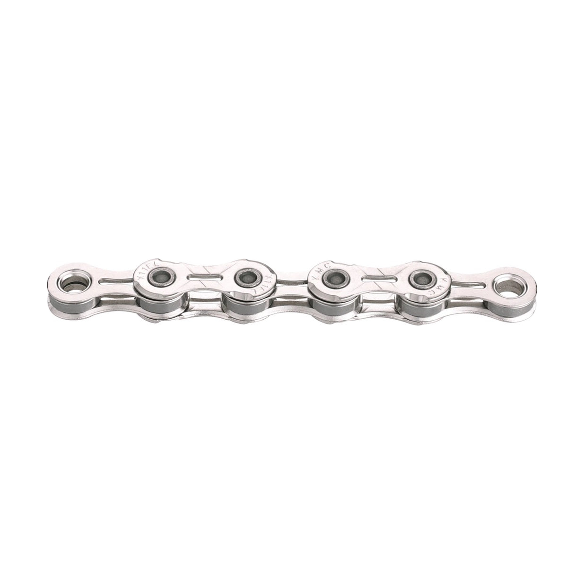Chaîne 11V KMC X11EL Argent Ciré — photo produit sur fond blanc