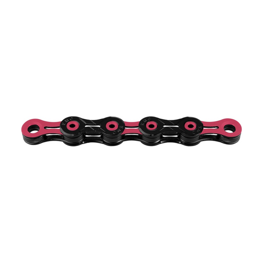Chaîne 11V KMC DLC11 Noir/Rose — photo produit sur fond blanc