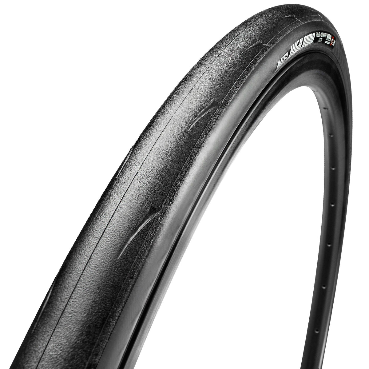 Pneu MAXXIS HIGH ROAD Gen2 Noir — vue de trois-quarts sur fond blanc