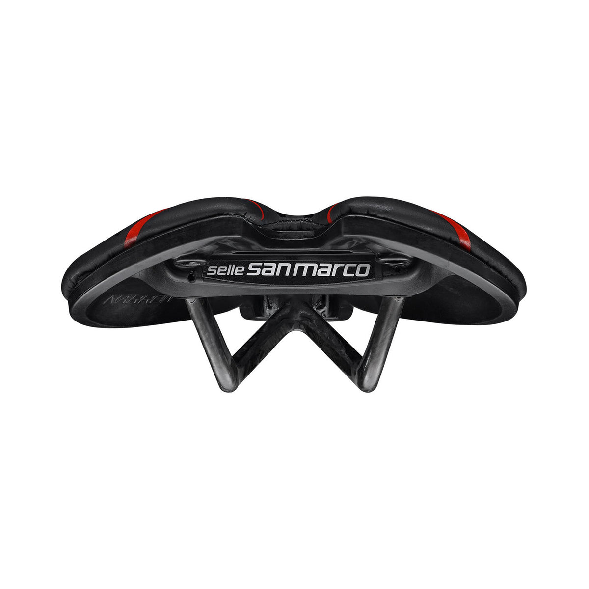 Selle SAN MARCO ASPIDE SHORT OPEN-FIT CARBON FX NARROW Rails Carbone — vue complémentaire