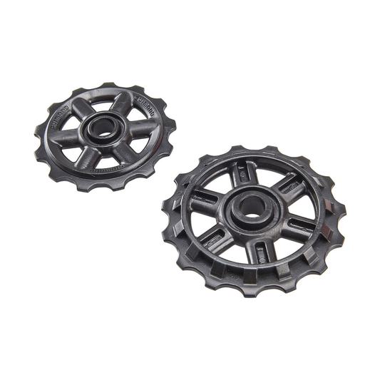 Galets de Dérailleur Arrière 7/8V SHIMANO ALTUS RD-M310 Noir — pièce sur fond blanc