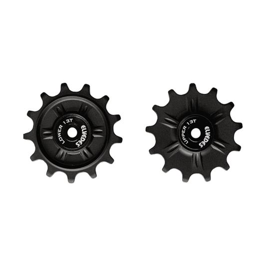 Galets de Dérailleur ELVEDES 12/14 Dents Sram 12V Roulements Annulaires NW — pièce sur fond blanc