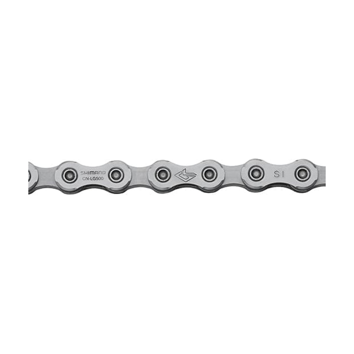 Chaîne 10/11V SHIMANO CN-LG500 Linkglide E-Bike Rated — photo produit sur fond blanc