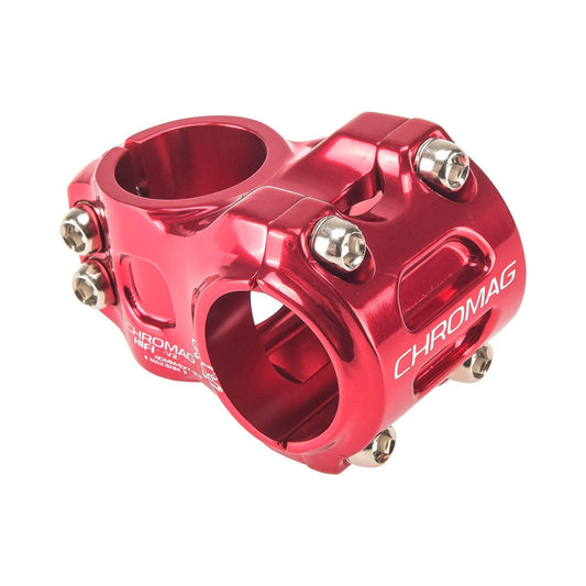 Potence CHROMAG HIFI V2 0° Rouge — vue principale sur fond blanc