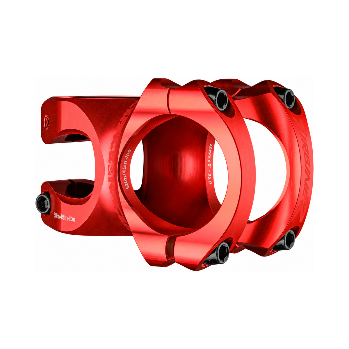 Potence RACE FACE TURBINE R 35 Rouge — vue principale sur fond blanc
