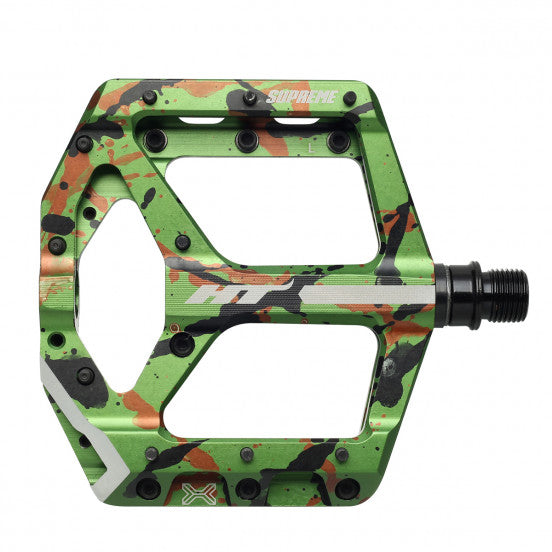 Pédales Plates HT COMPONENTS ANS10 SUPREME Vert Camo