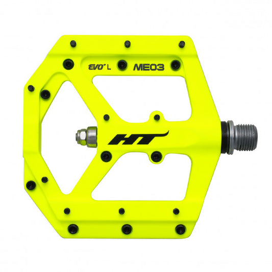 Pédales Plates HT COMPONENTS EVO+ MAG ME03 Jaune