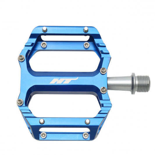 Pédales Plates BMX HT COMPONENTS AR09SX Bleu Marine