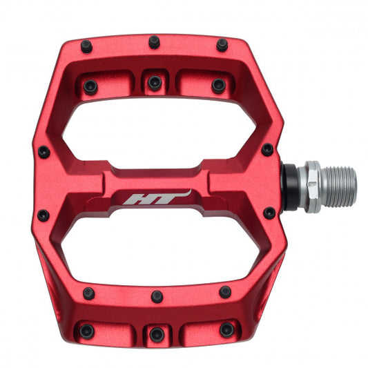 Pédales Plates HT COMPONENTS SPIDER AF03 Rouge