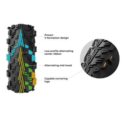 Pneu VITTORIA PEYOTE XC TRAIL 29x2.10 Graphene 4C Tubeless Ready Souple Noir