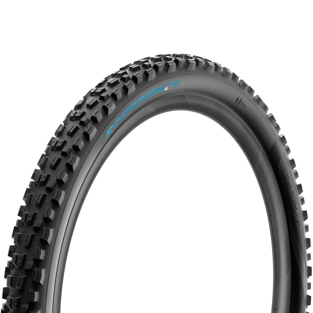 Pneu PIRELLI SCORPION ENDURO M COLOUR EDITION 29x2.60 HardWall Tubeless Ready Souple Noir/Turquoise Petronas