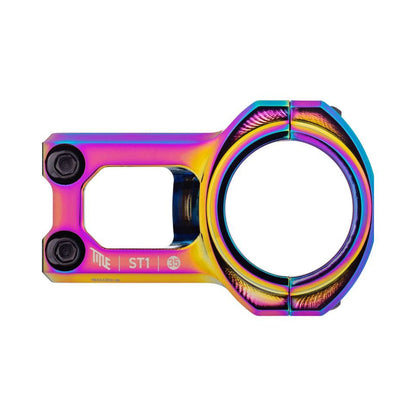 Potence TITLE ST1 Oil Slick — vue de profil sur fond blanc