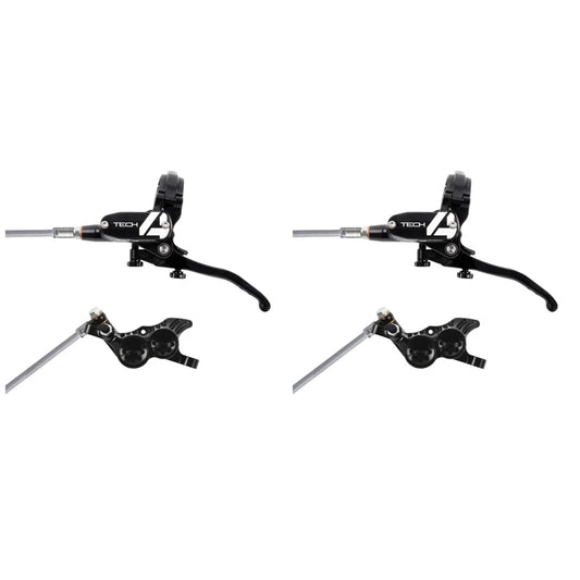 Paire de Freins HOPE TECH 4 V4 Durite Aviation Noir