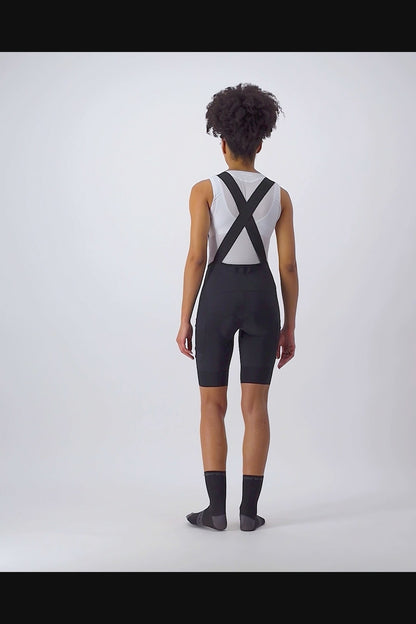 Cuissard Court à Bretlelles CASTELLI UNLIMITED CARGO Femme Noir