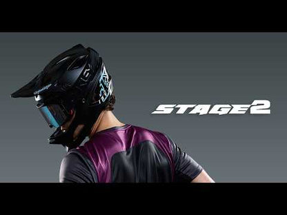 Casque VTT TROY LEE DESIGNS STAGE 2 HIGH VIZ Gris/Neon Fuschia
