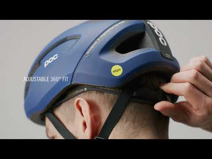 Casque Route POC OMNE AIR MIPS Logo Blanc/Noir Matt