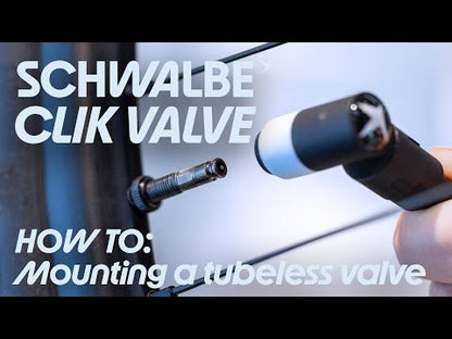 Lot de 2 Valves Tubeless SCHWALBE CLIK VALVE 40mm Noir