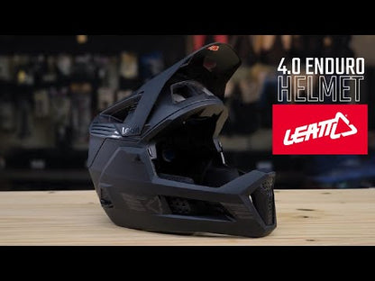Casque VTT LEATT MTB GRAVITY 4.0 Stealth Noir/Gris
