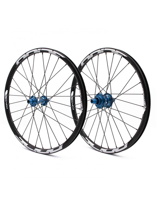 Paire de Roues PRIDE 20" (451mm) Control V1 Disc Axes 10/10mm Bleu