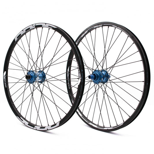Paire de Roues PRIDE 24" (507mm) Control V1 Disc Axes 20/10mm Bleu