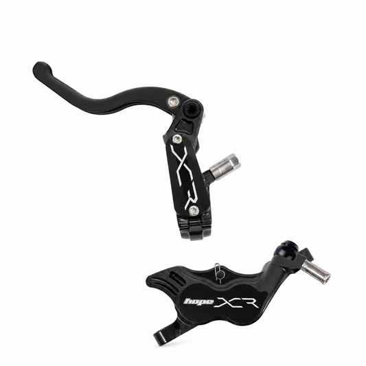Frein HOPE XCR PRO E4 PM Noir — levier et étrier sur fond blanc