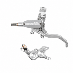 Frein HOPE TECH 4 EVO GR4 Argent/Argent — levier et étrier sur fond blanc