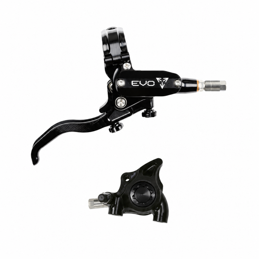 Frein HOPE TECH 4 EVO X2 FM Noir/Noir — levier et étrier sur fond blanc