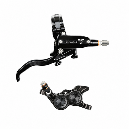 Frein HOPE TECH 4 EVO GR4 Noir/Noir — levier et étrier sur fond blanc