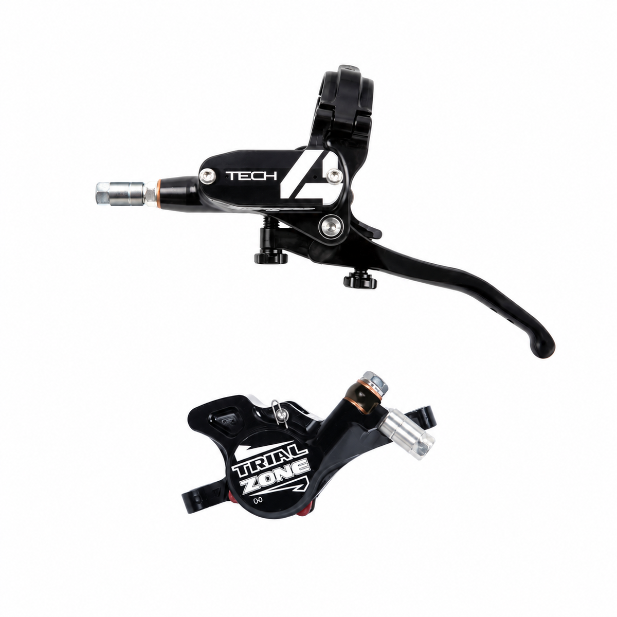 Frein HOPE TECH 4 TRIAL ZONE No 9 Noir — levier et étrier sur fond blanc