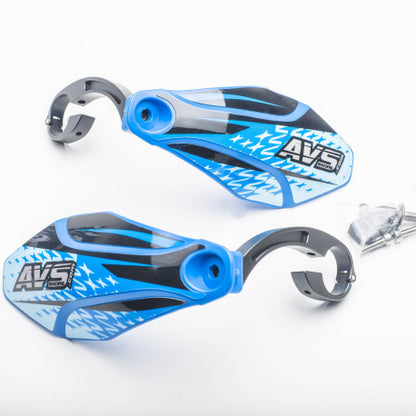 Protège Mains AVS KIT DECO Patte Alu Bleu Foncé/Noir