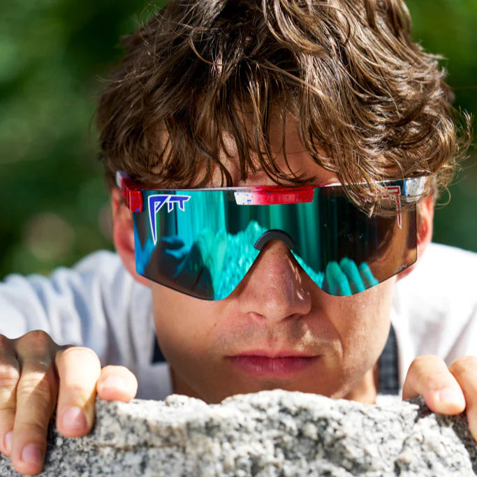 Lunettes PIT VIPER THE FIRECRACKER ORIGINAL 2.0 WIDE HDPV Polarized Bleu