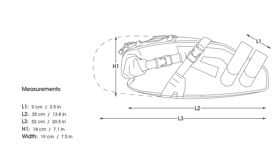 Sacoche de Selle APIDURA EXPEDITION SADDLE PACK 17 L Noir
