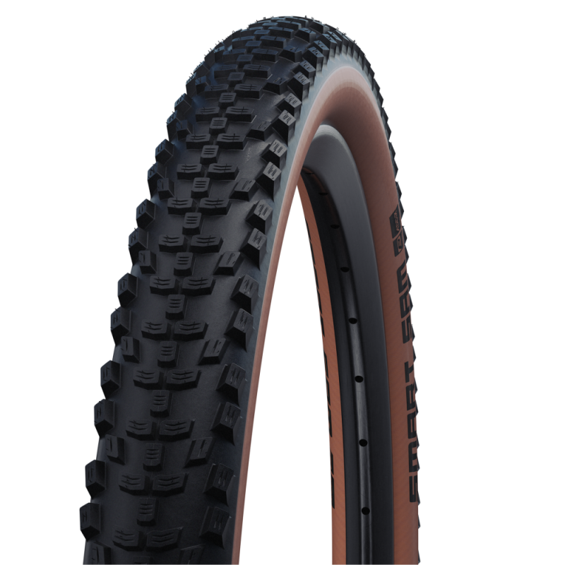 Pneu SCHWALBE SMART SAM 29x2.60 ADDIX PERFORMANCE RACEGUARD TubeType Souple Noir/Marron