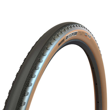 Pneu MAXXIS RECEPTOR 700x40c Dual Exo Tubeless Ready Souple Beige